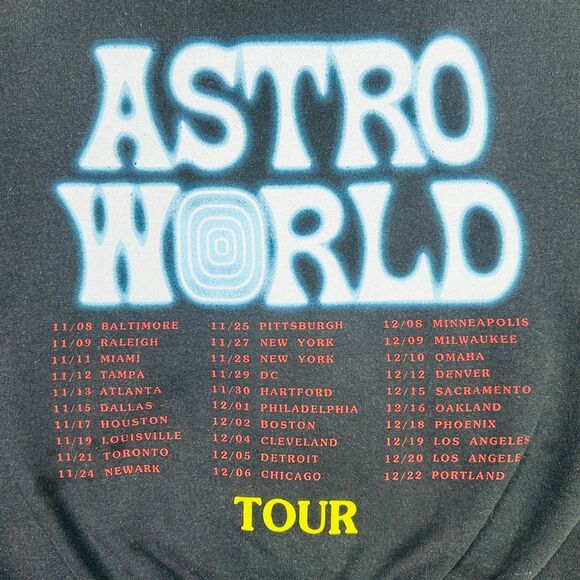 Travis Scott ASTROWORLD Tour Wish You Were Here Hoodie - Size Small - Picture 2 of 7